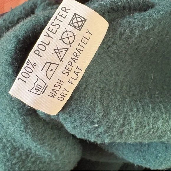 Blarney Woollen Mills Hunter Green Mens Fleece Pullover Shirt - Picture 5 of 6